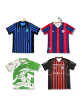 ランダムフットボールジャージ福袋 無地ユニフォーム4枚セット, vintage football shirt bundle